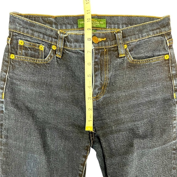 Lauren Jeans Co Ralph Lauren Dark Wash Straight Leg Jeans Size 4P - Picture 7 of 15